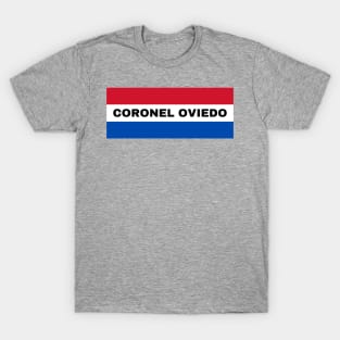 Coronel Oviedo City in Paraguay Flag Colors T-Shirt